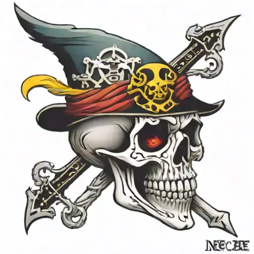 Skull Eagle Eye Jolly Roger
