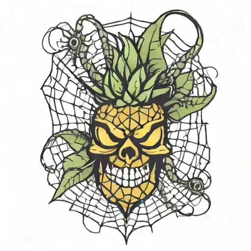 Evil Pineapple Spiderweb