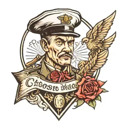 Chosen Man Military Tattoo Design