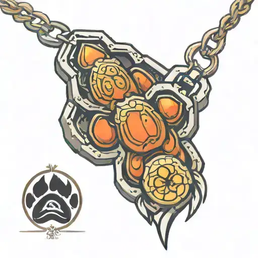 Dog Paw In A Talisman Form Like From The Jackie Chan Adventures Tv Show