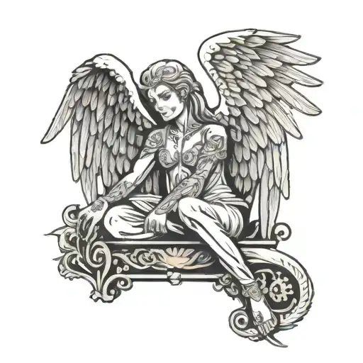 Warior Angel Sitting