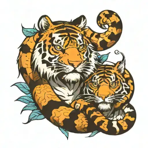 Snake And Tiger