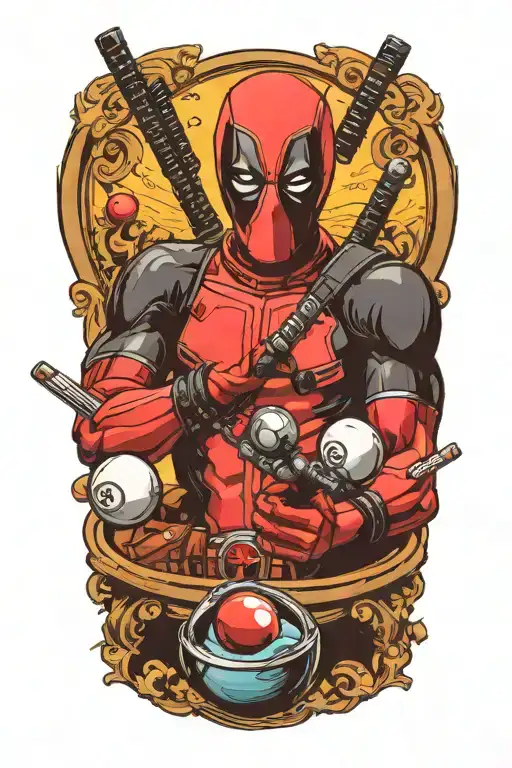 Deadpool Shooting Pool 8 Ball