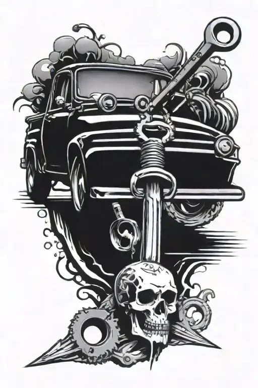 El Camino With A Wrench All Black