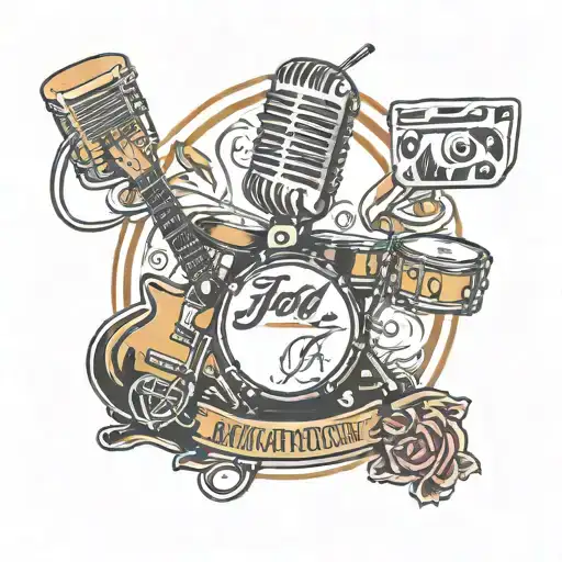 Jcd Guitar Microphone Drums Jgf