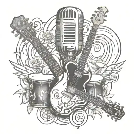 Jcd Guitar Microphone Drums Jgf