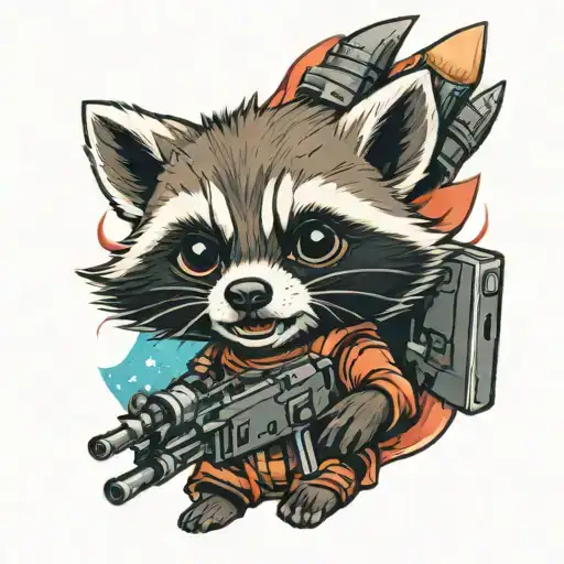 Baby Rocket Raccoon Gun