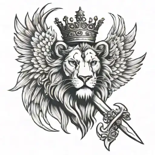 Sword Lion Wings S Crown