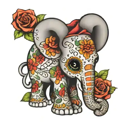 Elephant Sugar Skull