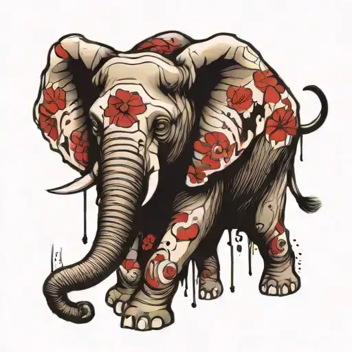 Trash Polka Elephant