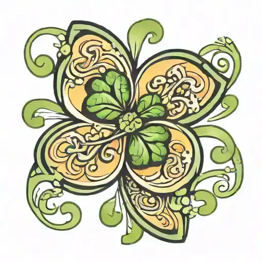 4 Leaf Clover Spinning Around