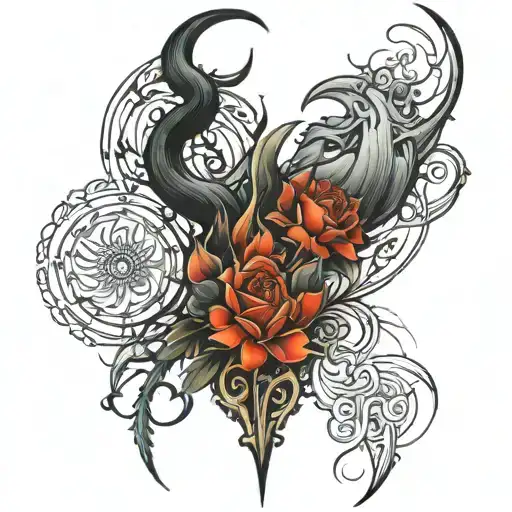 Elegant And Spiritual Meaning Spinal Tattoo Design