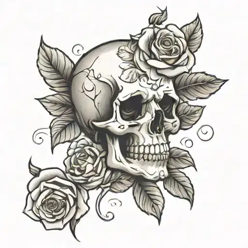 Skull And Roses