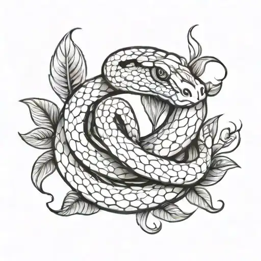 Black And White Snake