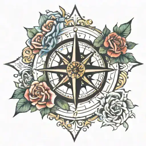 Compass Rose Surrounded