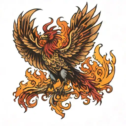 Phoenix Rising From Ashes