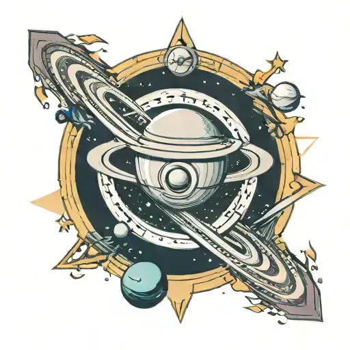 Planet Saturn With Inside A Reference To Adele The Singer