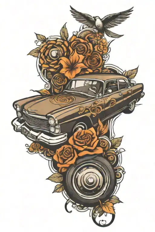 60S Car Art Inspired