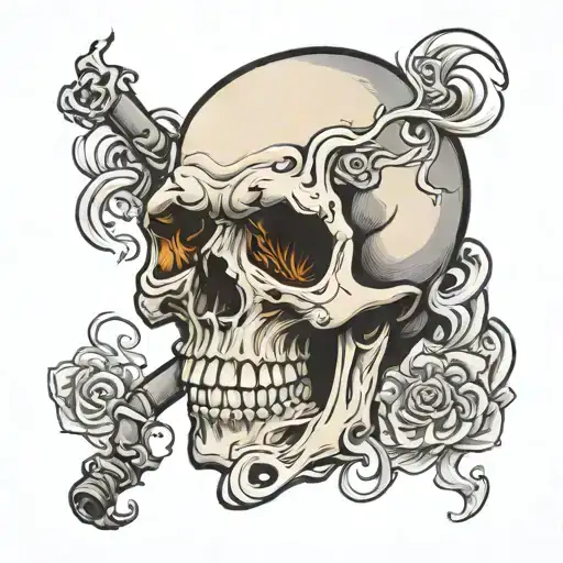 Smoking Skull