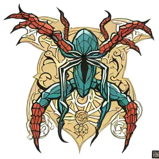 Spider Man The Animated Series Chest Spider Logo