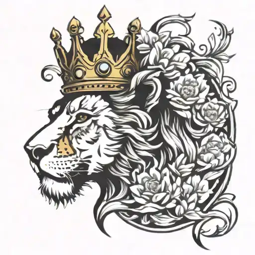 Lion With Crown