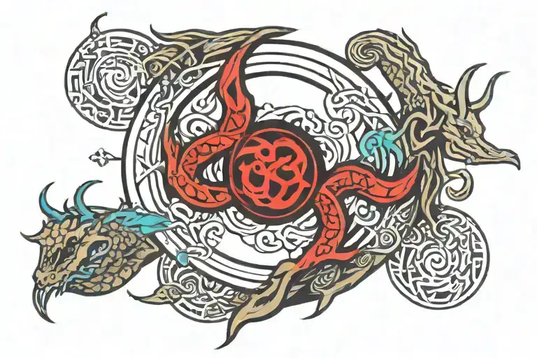 Ouroboros Vault Symbol Surrounded