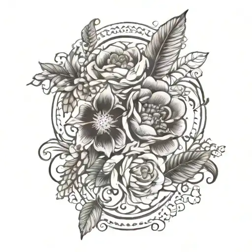 May November June December March September Birth Flower Arm Band