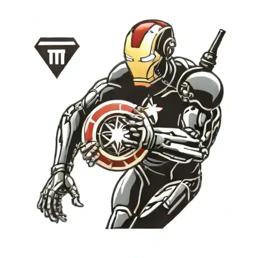 Tattoo Design Incorporating The Ironman Triathlon Logo And Swiss Man Extreme Triathlon Logo