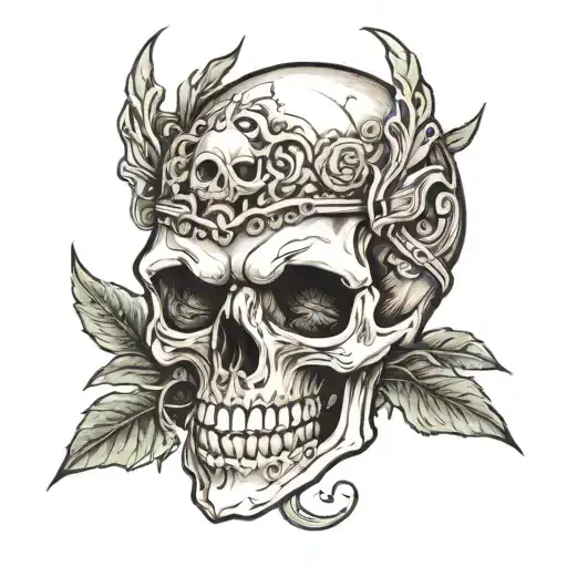 Skull With Reaper Eyes