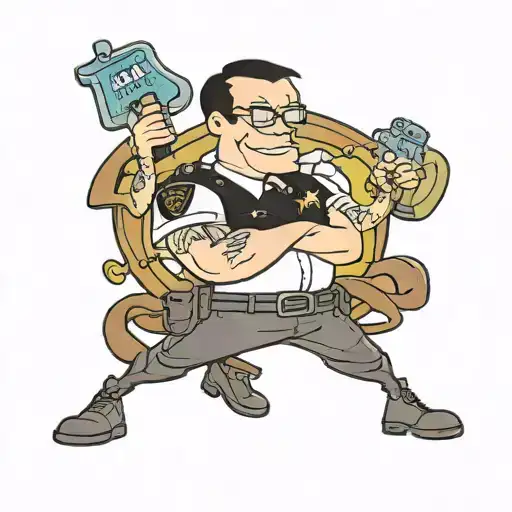 Roger American Dad Cop Uniform