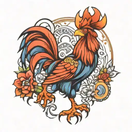 French Warrior Rooster