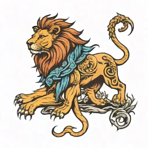 Lion And Worrior