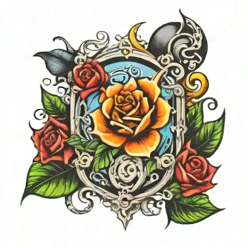 Whole Left Arm Tattoo All Cartoon Charators And Scenes