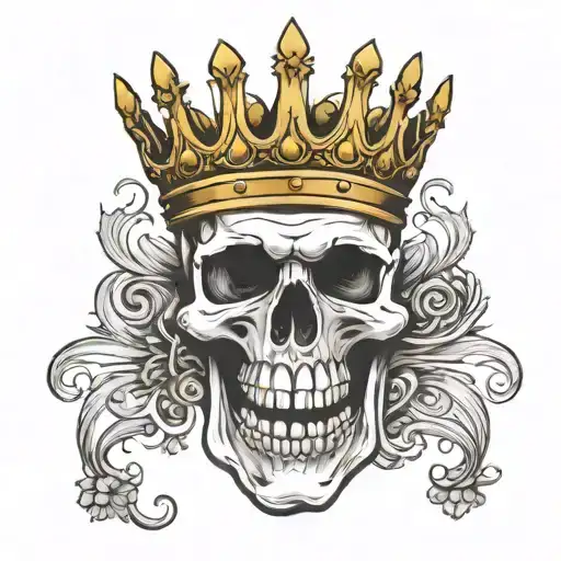 Skull With Crown