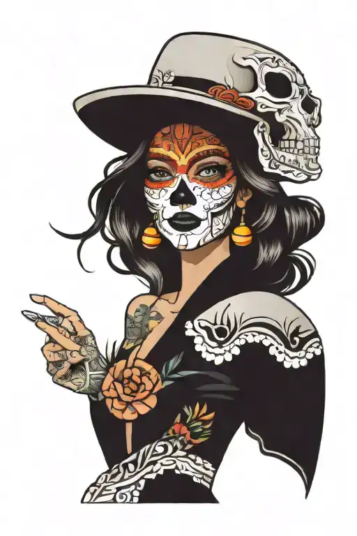 Mexican Cultural Tattoo Sleeve