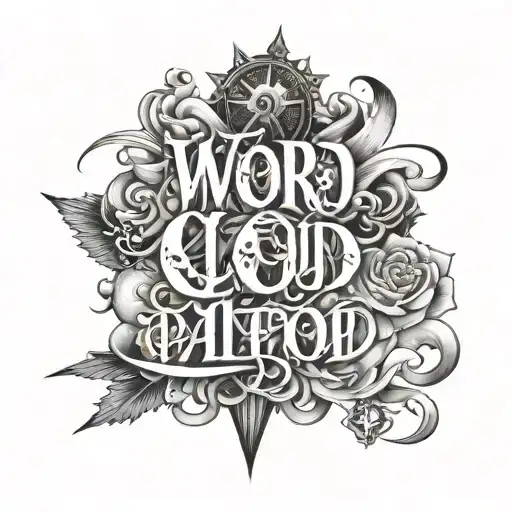 Word 'Cloud' Written