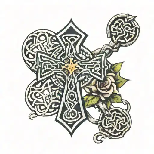 Celtic Cross With Love One Another