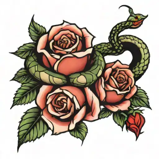 Snake Rose Wrapped