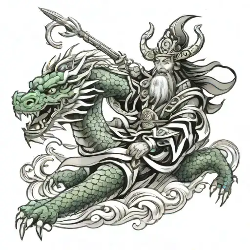 Guan Yu Dragon Wrapped