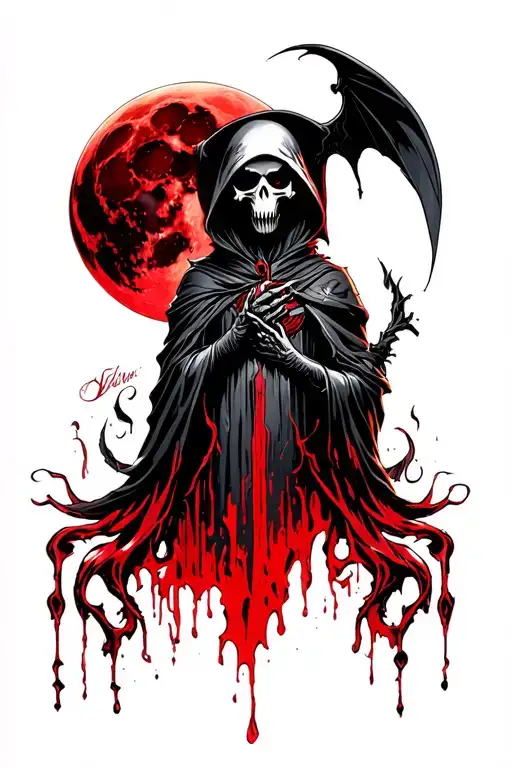 Reaper And Blood Moon