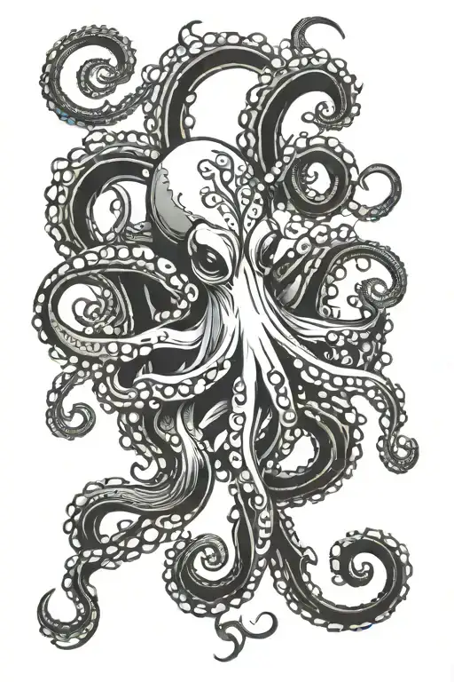 Ocean Trident Octopus