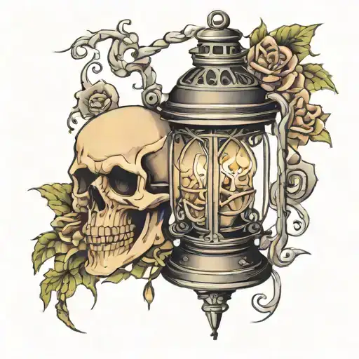 Lantern And Skull
