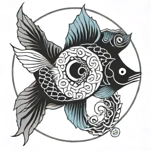 Geometric Fish Yin Yang
