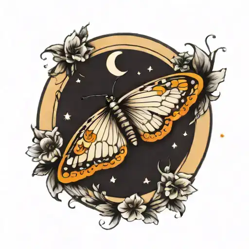 Butterfly Crescent Moon