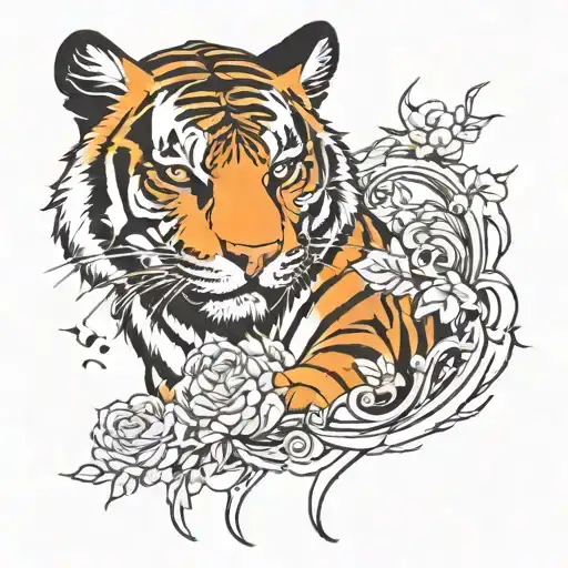 Tiger Half Sleeve