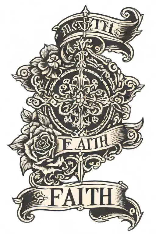 Faith Tatto On Bicep