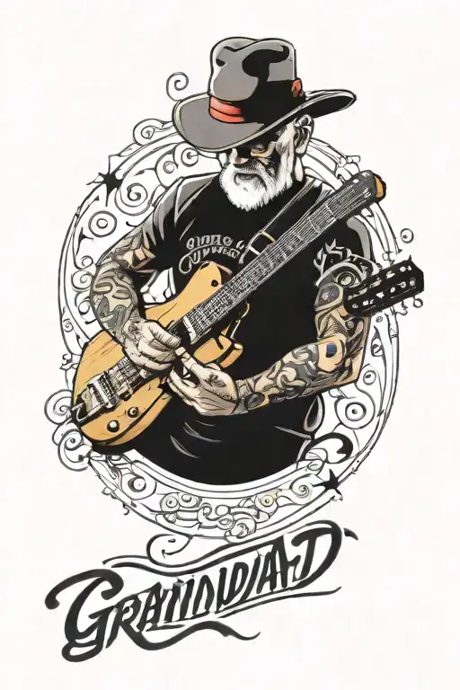 Guitar Grandad Hand Writing