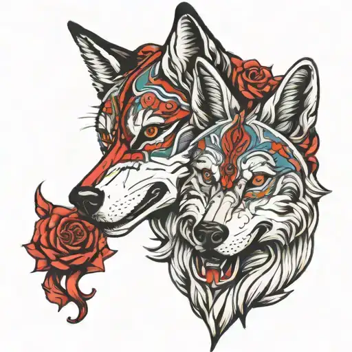 Pellerossa And Wolf Head