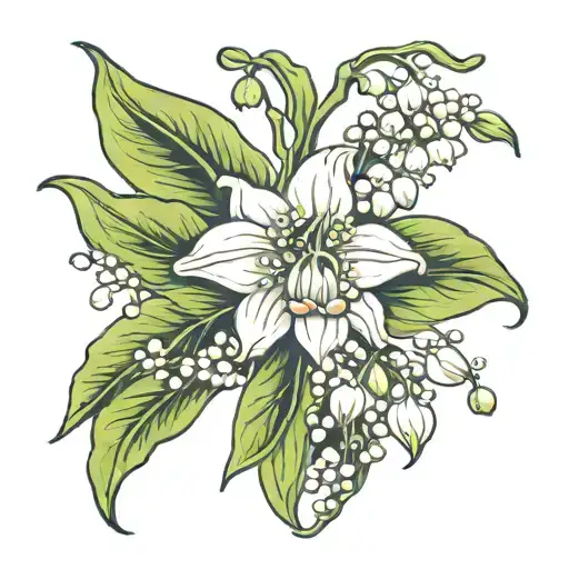 Bloomed Lily Of The Valley Flower