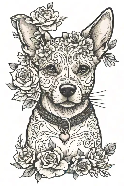 Dog Dough With Flowers And Always